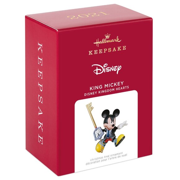 New! King Mickey Mouse Kingdom Hearts Hallmark Keepsake Christmas Ornament 2021 - Picture 1 of 5